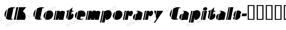 CK Contemporary Capitals字体转换